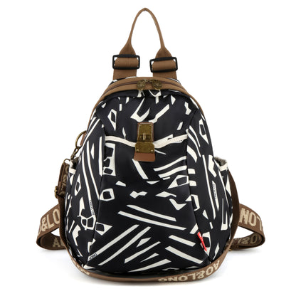 Cross-Border New Arrival Ethnic Style Backpack Women's Shoulder Crossbody Casual Travel Retro Simple Three-Purpose Bag