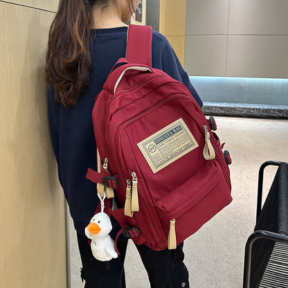 Schoolbag Backpack Primary School Student Female Junior High School Student Bag Men's  New 3-6 Grade Women's Large Capacity Lightweight