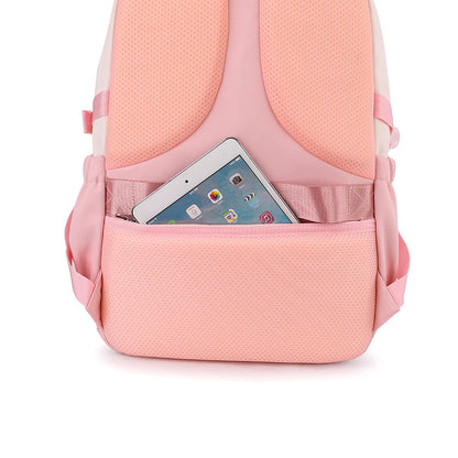 Cross-Border Schoolbag Primary School Student Grade 6 Girls New Middle School Students Tide Brand Large-Capacity Backpack One Piece Dropshipping