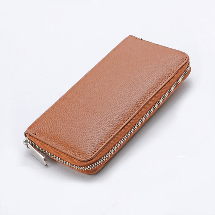 New Arrival Japan  Genuine Leather Long Men's Wallet Women's Cowhide Clutch One Piece Dropshipping