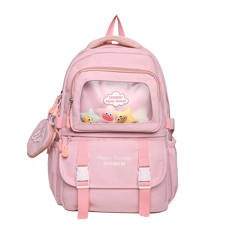 Large Capacity Schoolbag Junior High School Girl High School Student Good-looking Ins Japanese Minority Cute Girl Backpack Female