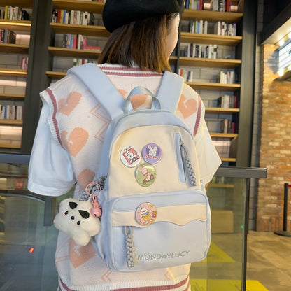 Japanese Minority Ins Cute Girl Girls Backpack Bubble Show Schoolbag Female College Student Convenient Travel Mini Backpack