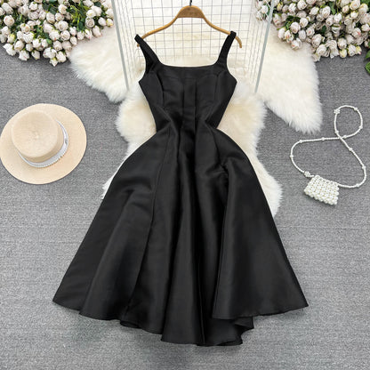 IKEARLAX  First Love Suspender Dress for Women Fashion Super Fairy Mori Style Waist Slimming A- line Bubble Princess Dress Dress