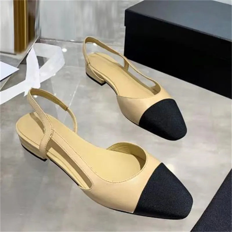 Luxury designer slipper for women slides sandal summer sandles shoes kitten chunky heel classic brand beach casual woman slippers sliders beach sandals 35-42