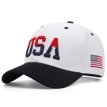 1pc Stylish Men's Baseball Cap with Vivid USA Embroidery - Fashionable Unisex Hat for Men and Women - Perfect for Outdoor Activities, Sports, and Casual Wear