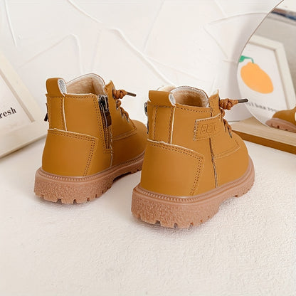 Cozy & Stylish Kids' Boots - Ankle-High, Non-Slip Sole for Babies & Toddlers, Perfect for Fall/Winter