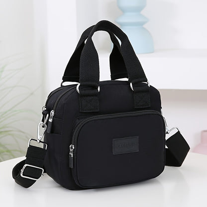 Spacious Casual Tote Bag - Totes with Multiple Compartments, Adjustable Detachable Shoulder Strap, Zipper Closure, Stylish Crossbody Design for Daily Use - Fashionable Handbag for Women