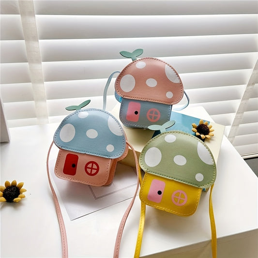 Cute Mushroom Crossbody Bag: Fashionable Accessories for Girls - Perfect Birthday Gift for Kids!