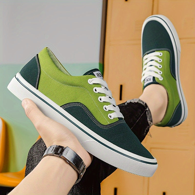 Men's Trendy Canvas Sneakers - Breathable, Lightweight & Non-Slip Casual Shoes for All Seasons