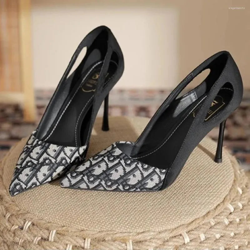 Dress Shoes Women Pumps Fashion  Summer Luxury Stiletto Pointed Toe Women's Single Daily Casual Banquet Party High Heels