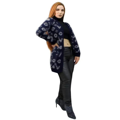 new Women's Sweaters Fashion Long Sleeve Cardigan Knitwear Women brandLVS designer Sweaters M4019