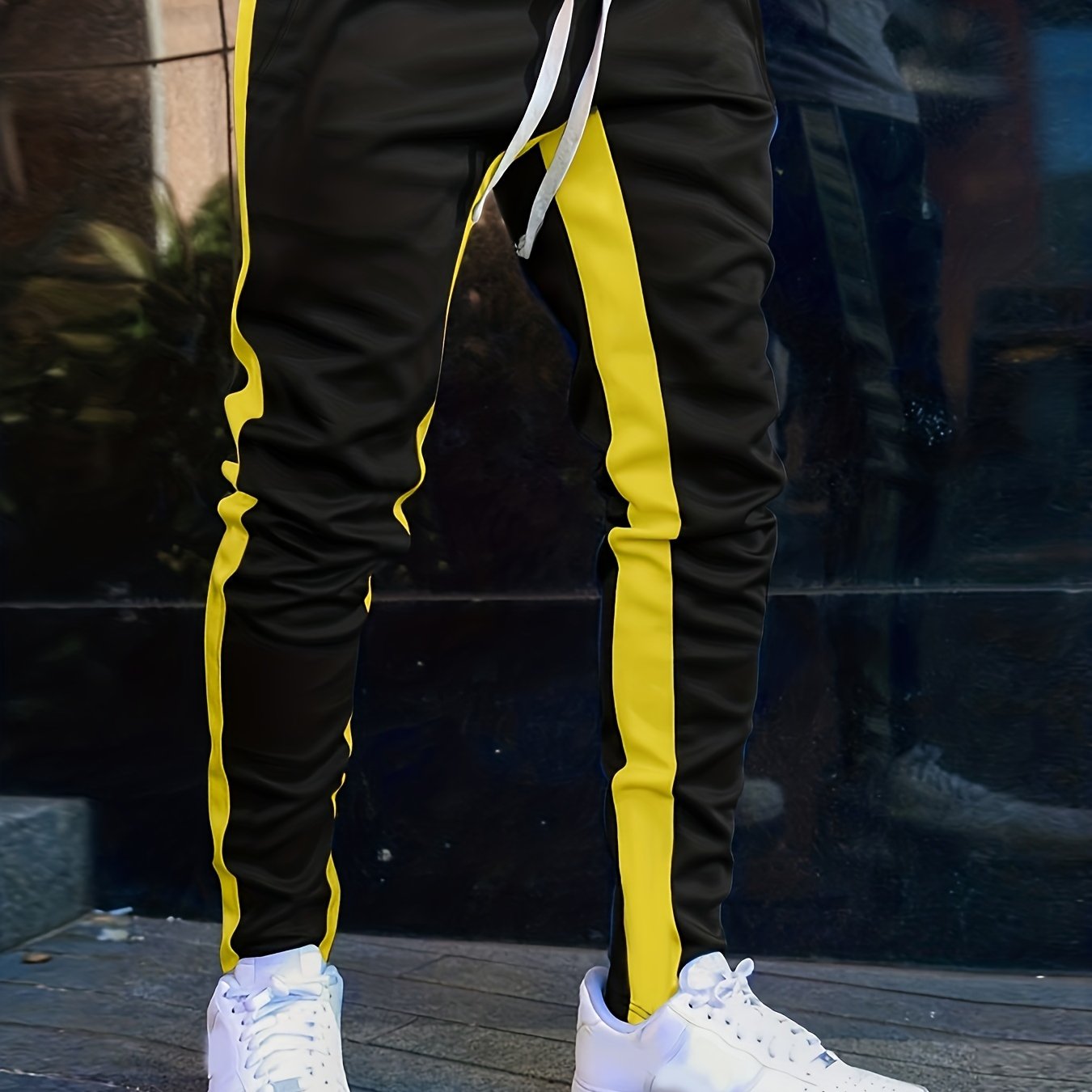 Drawstring Sweatpants Loose Fit Pants Men's Casual Joggers For Men Winter Fall Running Jogging