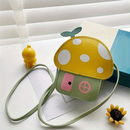 Cute Mushroom Crossbody Bag: Fashionable Accessories for Girls - Perfect Birthday Gift for Kids!