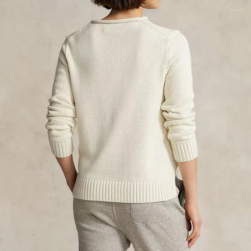 Sweaters Women's  Sweater Winter Soft Basic Women Pullover Cotton Bear Pulls Fashion Knitted Jumper Top Sueters De Mujer 29