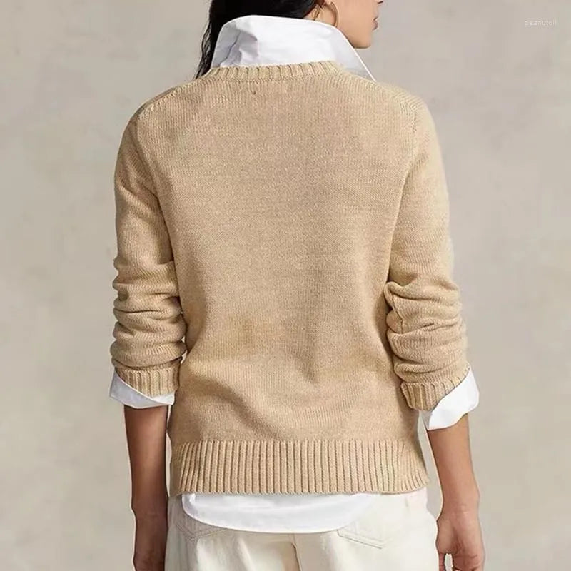 Sweaters Women's  Sweater Winter Soft Basic Women Pullover Cotton Bear Pulls Fashion Knitted Jumper Top Sueters De Mujer 29