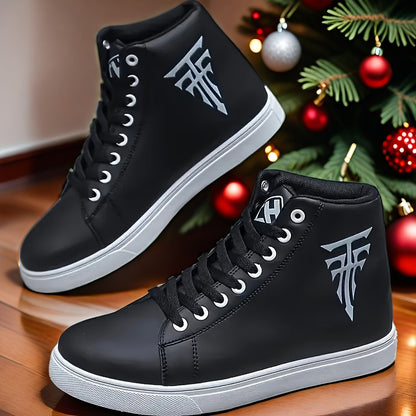 Comfy Men's High Top Skate Shoes - Non Slip Trendy Sneakers for Outdoor Walking and Jogging