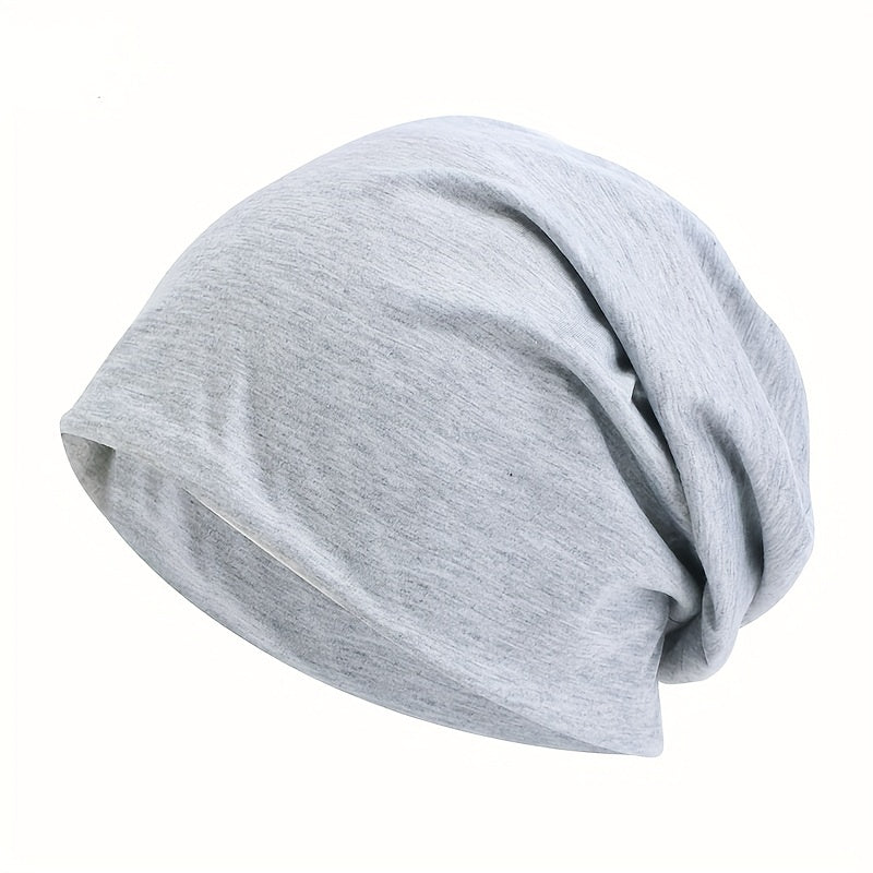 Cozy Slouchy Beanie Hat for Women and Men - Soft Polyester Knit, Elastic Fit, Casual Solid Color Design, Chemo Cap for Autumn and Winter - Perfect for Everyday Wear