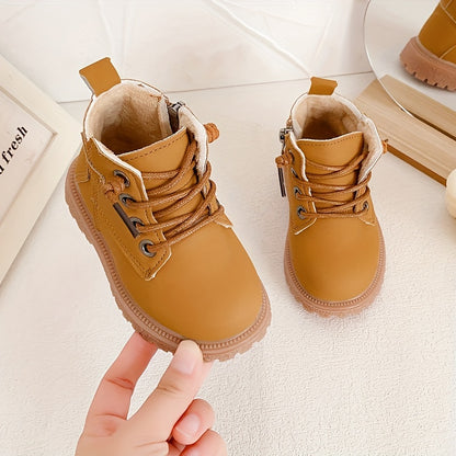 Cozy & Stylish Kids' Boots - Ankle-High, Non-Slip Sole for Babies & Toddlers, Perfect for Fall/Winter