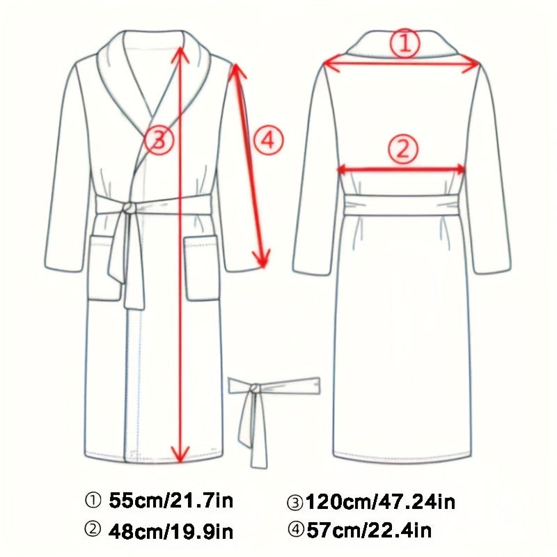 Luxury Unisex Thick Long Bathrobe Hotel Quality, Contemporary Polyester Blend, Super Absorbent Space Themed Robe with Unique Pattern, Knit Fabric, 280gsm