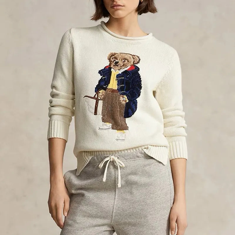 Sweaters Women's  Sweater Winter Soft Basic Women Pullover Cotton Bear Pulls Fashion Knitted Jumper Top Sueters De Mujer 29