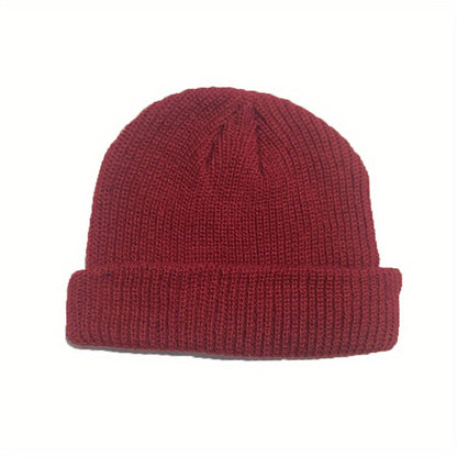 Mens Soft and Cozy Solid Color Knit Beanie - Warm and Thick Construction for Cold Winter Days - Perfect Gift Idea for Friends and Family