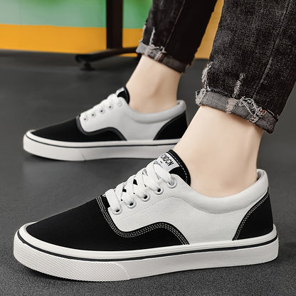 Men's Trendy Canvas Sneakers - Breathable, Lightweight & Non-Slip Casual Shoes for All Seasons