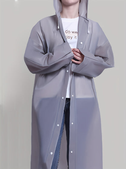 one-piece Waterproof Long Jacket Raincoat for Outdoor Activities - Stay Dry and Comfortable in Any Weather