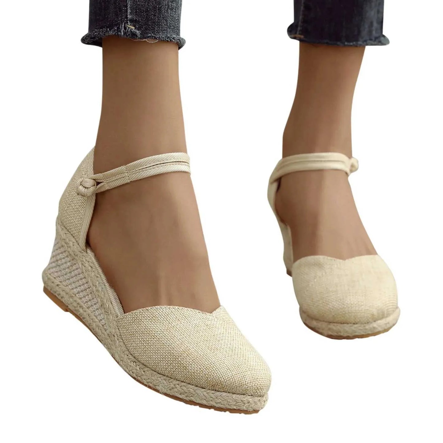 Sandals Espadrilles Wedges Woman Sandals Summer  New In Ladies Comfort Casual Shoes Party Sandals Footwear Zapatillas Mujer Verano z240718