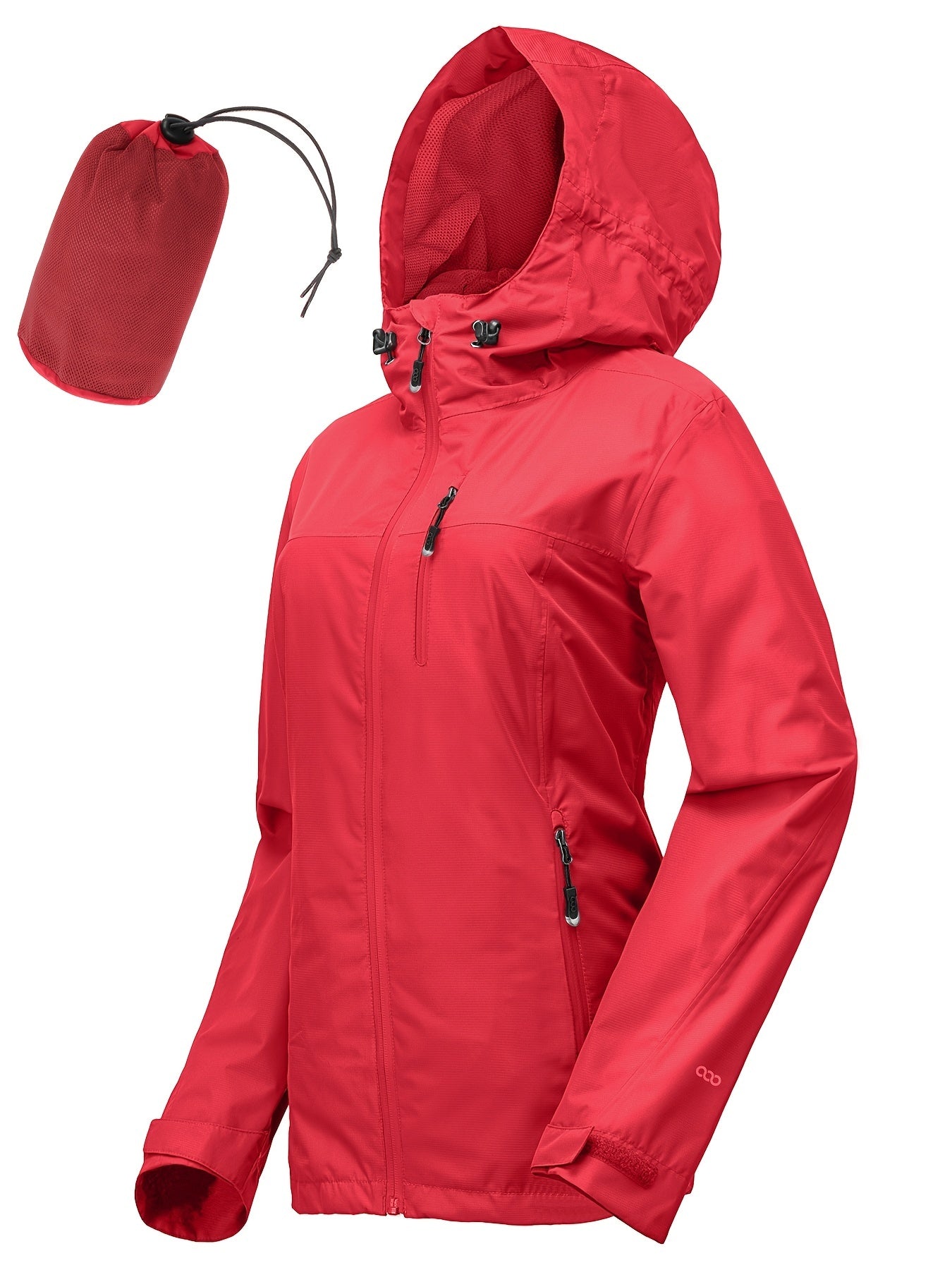 33,000ft Women's Packable & Lightweight Rain Jacket - Waterproof, Ideal for Outdoor Adventures, Adjustable Hood, Windproof with Inner Pocket