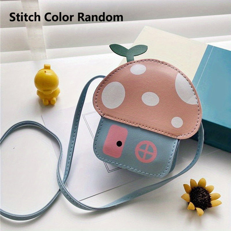 Cute Mushroom Crossbody Bag: Fashionable Accessories for Girls - Perfect Birthday Gift for Kids!