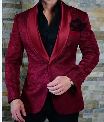 Latest Design One Button White Paisley Shawl Lapel Wedding Groom Tuxedos Men Party Groomsmen Suits (Jacket+Pants+Tie) K32